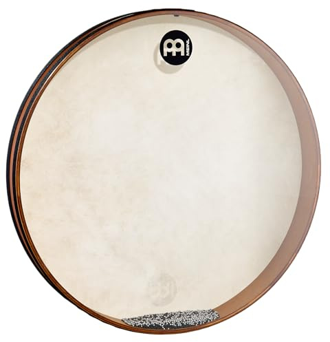 Meinl Sea Drum 22 FD22SD African Brown - Ritual Percussion | mit Stahlkugeln, Verschließbare Einfüllöffnung, Durchmesser 22 Zoll, mit Ziegenfell, Siam Eiche