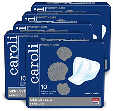 Caroli Protect plys Care Men, Level 2, 10 Stück, 5er Pack (5 x 10 Stück)