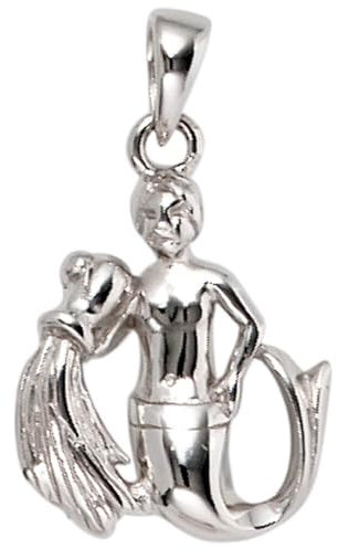 Anhänger Sternzeichen Wassermann aus 925 Echt Silber glänzend Unisex