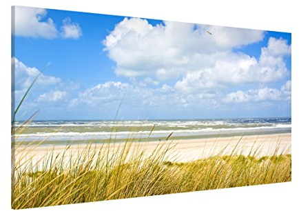 Magnettafel An der Nordseeküste Memoboard Design Quer Metall Magnet Pinnwand Motiv Wand Stahl Küche Büro, Größe HxB: 37cm x 78cm