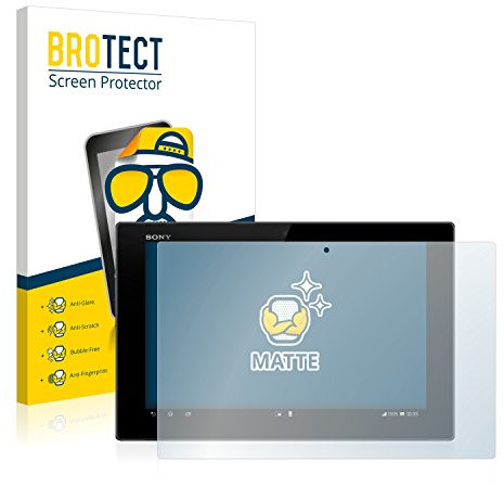 BROTECT Entspiegelungs-Schutzfolie für Sony Xperia Tablet Z SGP311 (2 Stück) Matte Displayschutz-Folie, Anti-Reflex, Anti-Fingerprint