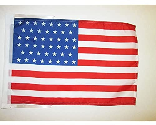 BANDERA de ESTADOS UNIDOS 1908-1912 46 ESTRELLAS 45x30cm - BANDERINA AMERICANA HISTORICA 30 x 45 cm cordeles - AZ FLAG