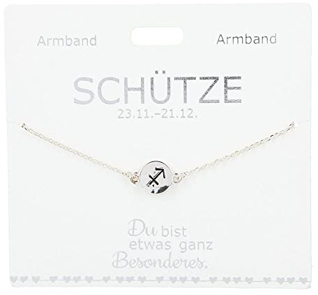 Depesche 4715-048 Armband für Damen u. Kinder mit dem Sternzeichen-Symbol Schütze