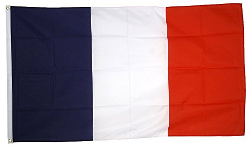 Boxcute Flagge Frankreich 150x90cm - FRANZÖSISCHE Fahne 90 x 150 cm feiner Polyester