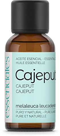ESSENCIALES Aceite Esencial de Cajeput 30 ml – 100% Puro y Natural – Aroma Fresco para Difusor, Humidificador y Aromaterapia