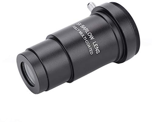 1,25 Zoll 5X Barlowlinse, Objektiv mit M42 x 0,75 mm Gewinde für 31,7 mm Teleskope Okular