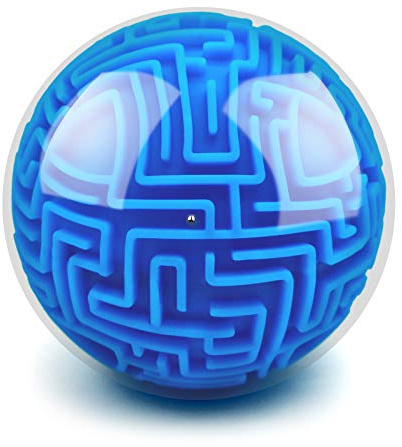 3D Maze Ball Puzzle, Labyrinth Maze Games Brain Teaser Toy for Teens Adults | High Difficulty Challenge Maze Game, Memory Brain TeaserToys Puzzle Game Birthday Gifts for 4-7 8 9 10 Year Old Boys Girls