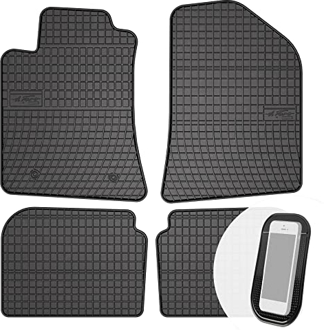 moto-MOLTICO Gummimatten Auto, 4-teiliges Set, Allwetter Gummi Fußmatten, Antirutsch & Wasserfest Autoteppiche - passend für Toyota Avensis II 2003-2008