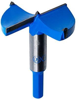 Qjaiune 60 mm Forstnerbohrer, 2,375 Zoll Bohrungsbohrer, Wolframkarbid, Holzlochsäge, Schlangenöffner, Holzbearbeitungslochöffner, Scharnierlochschneider für Holz, Kunststoff, Sperrholz