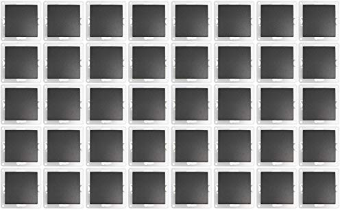 MC POWER - 40er Pack Wechselschalter | FLAIR | Schalter Set im Vorteilspack mit Klemmanschluss, anthrazit, matt