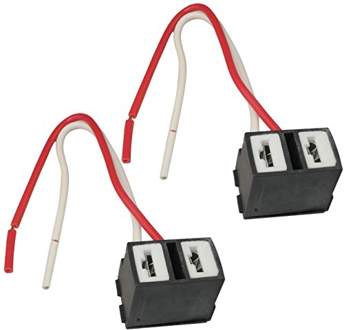AERZETIX - C47205 - Satz mit 2 Steckdosen scheinwerfer stecker H7 - keramik - schwarz farbe