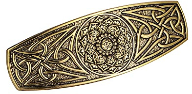 KKJOY Vintage Metall Haarspange Gold, Keltische Knoten Haarklammer Groß, Lotus Haarnadeln, Gothic Haarspangen Damen, Braut Haarschmuck Hochzeit, Bananenspange für Frauen und Mädchen