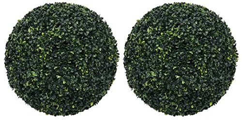 CIADAZ Künstliche Buchsbaumkugeln 2 STK Buchsbaumkugel Künstlich, Kunstpflanze, Buchsbaum Schablone Kugel, Künstliche Pflanzen, Artificial Plants, 52 cm