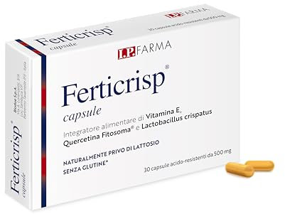 IP FARMA® FERTICRISP 30 capsule - Integratore alimentare di Vitamina E, Quercetina Fitosoma® e Lactobacillus crispatus per il benessere prenatale