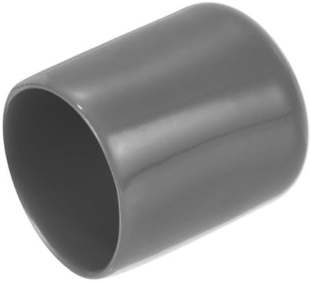 sourcing map 20pcs Rubber End Caps 22mm ID Vinyl Bolt Cap Cover Dark Grey | Thread Protectors,pvc round screw protective
