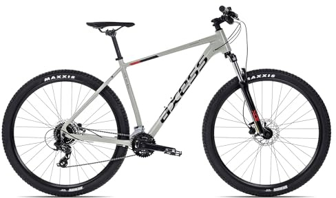 Axess Brash Mountainbike | MTB-Hardtail | 16-Gang Schaltung | Hydraulische Scheibenbremsen, Farbe:Grey, Rahmengröße:21 Zoll, Laufradgröße:29 Zoll