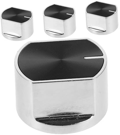 HOMSFOU 4stücke Ersatz-kochfeldknöpfe Aus Zinklegierung Für Haushaltsgeräte Herdknöpfe Als Ersatzteil Für Gasherde