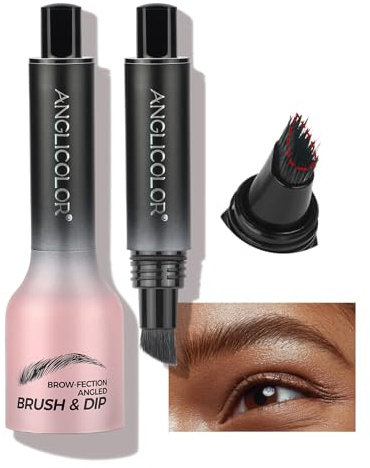 Augenbrauenstift Härchenzeichnung,Microblading Augenbrauenstift Wasserfest Langanhaltenden,3d Eyebrow Pencil,Abgewinkelter Augenbrauen BüRste,Kann Leicht Natürliche superfein (04#Chocolate)