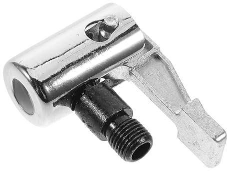 DRESSOOS Metallschloss Reifenfülladapter Für Tragbare Luftpumpe Luftspannfutter Schlauchadapter Für Luftkompressor Ideal Für Auto Und Fahrradreifen Einfach Zu Bedienen