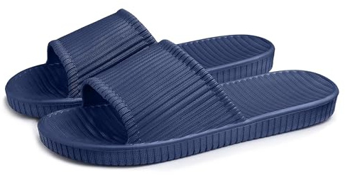 Lily Zone Chaussons de douche antidérapants pour homme - Pour la plage, la piscine, la salle de bain