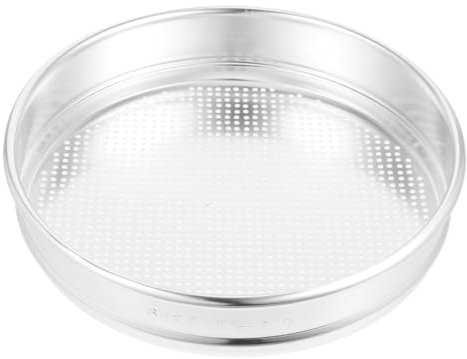 Happyyami Grain Screening Stainless Steel Test Sieve Aperture for Lab Industrial Use Fine Mesh Round Sieve Soil Sifter Gardening