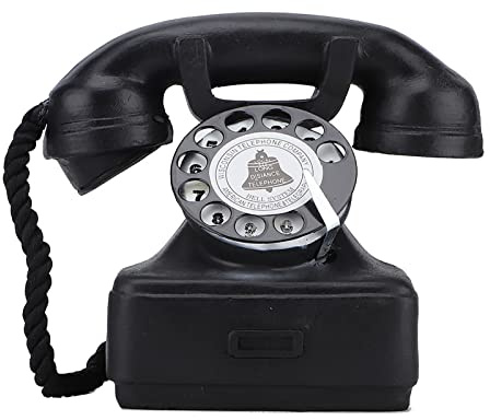 Telefono Vintage Retr¨°, Telefono Fisso Decorativo da Scrivania, Stile Antico, Ornamento per Casa e Ufficio