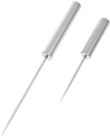 FUNNETOYU Eispickel Aus Edelstahl 2 Stück 14 8 Eishaken Für Bar Heimgebrauch Ergonomischer Griff EIS Meißel Zum Zertrümmern Von Eisblöcken