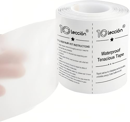 YounBeauty TPU Clear Repair Tape - Heavy Duty Waterproof Patch for Tents, Inflatables, Pool Floats & Outdoor Gear, Instant Fix, Invisible Repair, Cut-to-Size