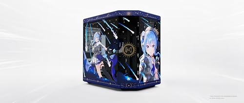 HYTE Y70 Hoshimachi Suisei Official Licensed - Mid-Tower ATX Gaming PC Desktop Case - Panoramic Tempered Glass - Dual Chamber - High Airflow Chassis - PCIE 4.0 Riser Cable Included - Blue