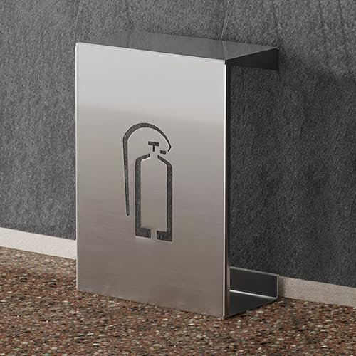 Piantana Porta Estintore Universale Staffa per estintore Armadietto per documenti in metallo, supporto decorativo per montaggio a parete Scatola soppressore in ferro