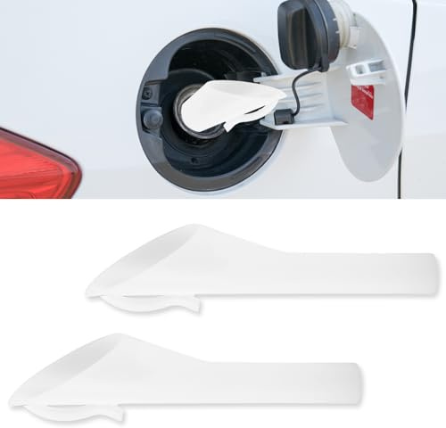 2 Piezas Embudo Universal para Gasolina, Diésel y Aceite, Compatible con Ford Focus Fiesta Transit Galaxy, Sustituye Piezas Originales 8U5A-17B068-EB, 178217, 1833948 (Plástico ABS)