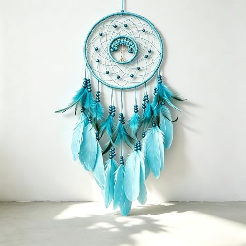 Wotcsil Traumfänger Kinder Groß Dreamcatcher Mädchen Jungs Traumfänger Klein Handgefertigt Indianer Kinderzimmer Deko Schlafzimmer Zubehör Geburtstagsgeschenk, Grün mit Lebensbaum