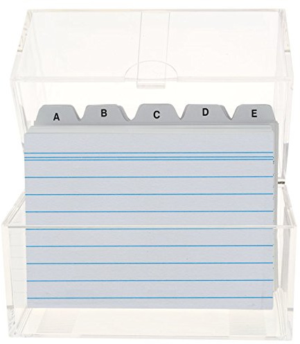 Stylex / Toppoint 42667 - Karteikasten A7 Allzweck Box / Lernbox - diverse Farben - keine Farbauswahl möglich!