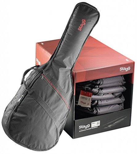 Stagg 25018882 STB-LA10 C3 Pack 10x 3/4 Klassic Gitarre Tasche (10 mm)