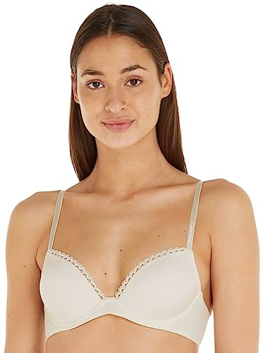 Calvin Klein Jeans dam push-up bh, Vit (elfenben), 65E