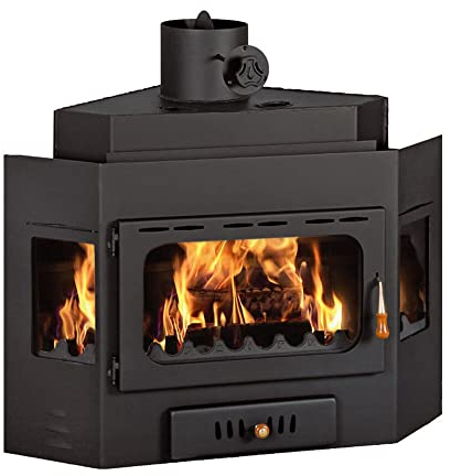 Fireplace Built in Insert Inset Modern MultiFuel Wood Burning Stove Prity АW20