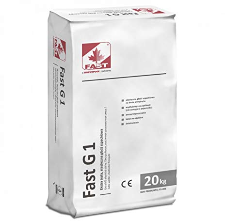 Fast G1 Extraweißer elastischer Glätt- und Füllspachtel Spachtelmasse 20 kg