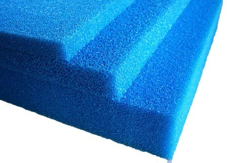 Pondlife Filterschaum blau 50x50x3 cm PPI 20 mittel, Filtermatte Teich und Aquarium, zuschneidbar, zur optimalen Verwendung als Filtermedium in Teichfiltern