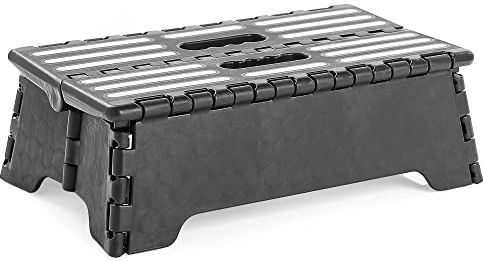 Tritthocker Tragbarer Faltbarer Klapphocker Küchenhocker Klapptritt Kinderfußbank Anti-Rutsch Oberfläche und Anti-Rutsch Füße Aufstiegshilfer Hocker für Ältere, Kinder Kleiner, Bad, Schlafzimmer