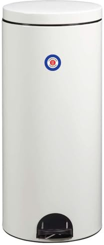 ROSSIGNOL Poubelle de cuisine, Poubelle 30L, Poubelle à pédale, Fabrication française, Fermeture silencieuse, Seau intérieur amovible avec anse, SANIA