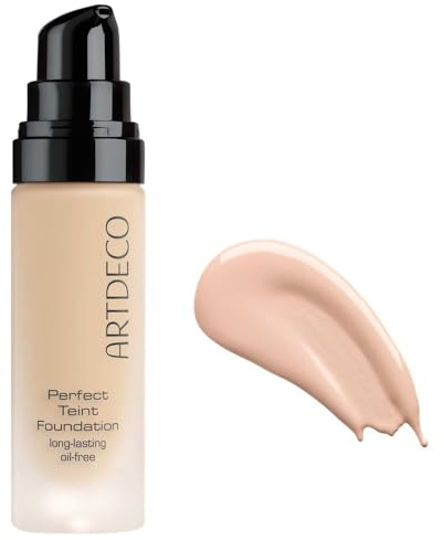 ARTDECO Perfect Teint Foundation - langanhaltende, flüssige Foundation ohne Öl und ohne Maskeneffekt - 1 x 20 ml