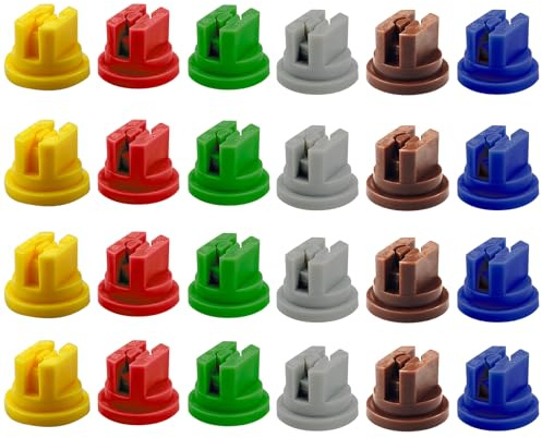 24Pcs Spraying Spray Nozzles 110 Degree Fan-Shaped Atomizing Nozzle Plastic Nozzle Spray Nozzle Tip Assorted Set,for Agriculture, Forestry