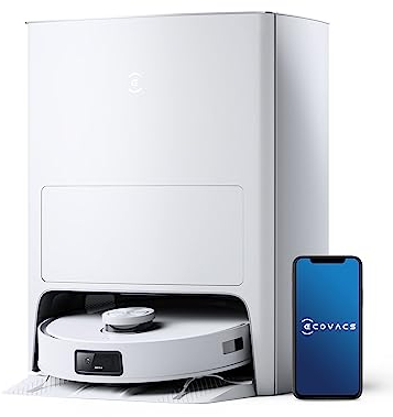ECOVACS DEEBOT X1e OMNI, Il Robot Aspirapolvere e Lavapavimenti con Stazione di Pulizia Multi-Funzione, 5000 Pa, Elusione Ostacoli AIVI 3.0, OZMO Turbo 2.0, 260 min, 3D map, Assistente Vocale Yiko