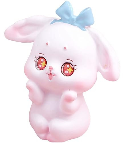 NUOBESTY 3stücke Resin Hase Dekofigur Niedlicher Kaninchen Ornament Für Desktop Garten Balkon Tortendekoration Langlebig Und Einzigartig Aus Hochwertigem Harz Gefertigt Für Kreative