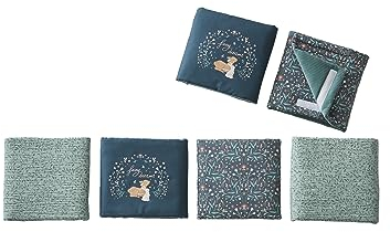 VERTBAUDET Baby Bettumrandung MAGIC FOREST Oeko-Tex grün bedruckt