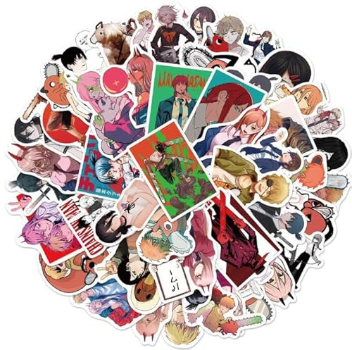 DINGFENG 100 Pcs Cool Laptop Anime Stickers Personalised Skateboard Mixed | Aesthetic for Adults Comics Guitar Suitcase and Car