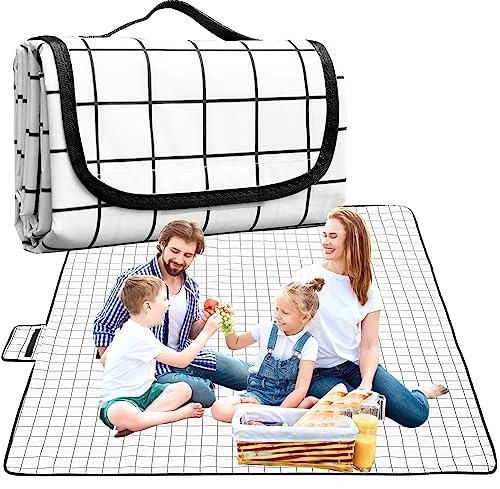 Tyuodna Picknickdecke 200x200,wasserdichte Stranddecke,Sandfreie Strandmatte,Isolierte Campingdecke XXL,Waschbare Faltbare Outdoor Beach Strandecke für Camping und Picknick