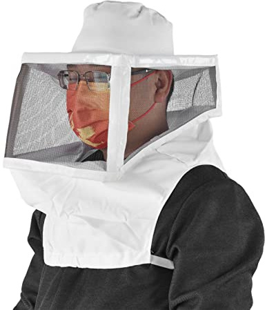 Fybida Imkerei-Hut, Kontraktionsdesign, Atmungsaktives Netzgewebe, Weißer Rand, Imker-Cowboyhut, Professionelle Imkerei-Schutzausrüstung für die Imkerei, Jagd, Wandern