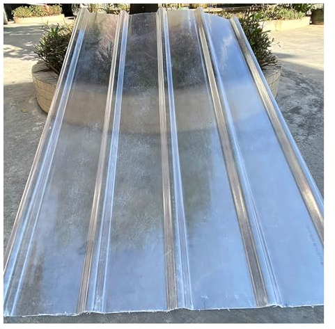 1,5 mm gewellte Dachplatten, transparente Dachplatten, GFK-Tageslichtplatten,Gewellte Dachpaneele,Gebäudedachverkleidungen, Ersatzplatten for Schuppen,Tageslichtpaneele(16pcs,0.9*1.3 m/35*51in)