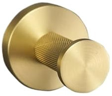 Porta Rotolo Di Carta Accessori da bagno in oro spazzolato Set di ferramenta Porta asciugamani Porta carta Porta accappatoio Portasapone Appendiabiti Mensola Scopino Per Cucina Bagno(Robe Hook)